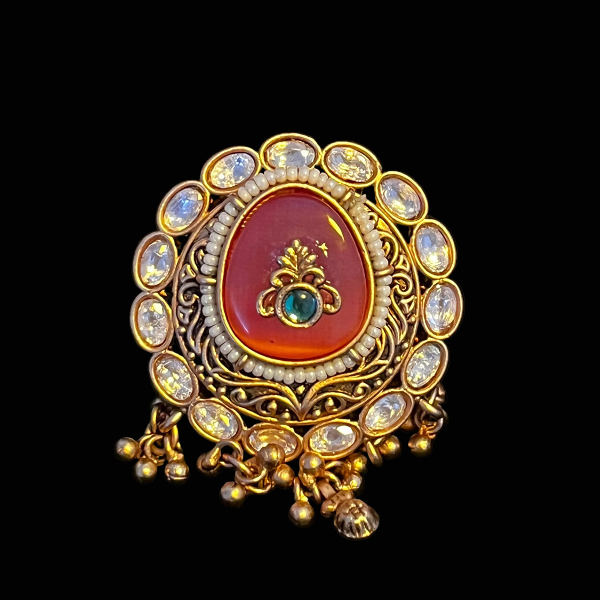Ruby Filigree Designer Statement Ring